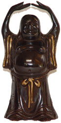 BUDDHA STNADING LAUGHING AND HANDS UP